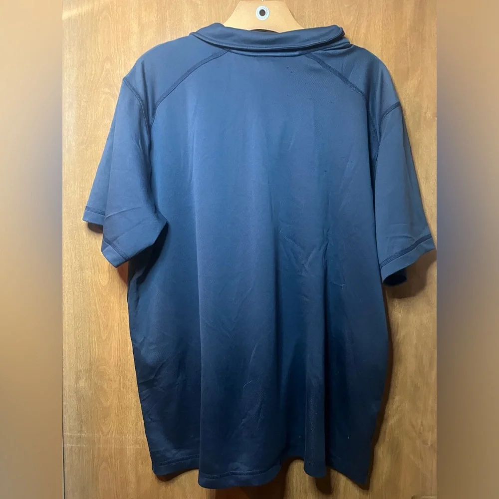 The North Face Shirt Mens XL Blue Short‎ Sleeve 1/4 button